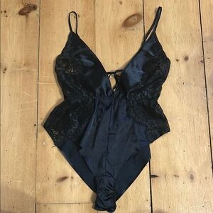 Elegant Black Lace Bodysuit